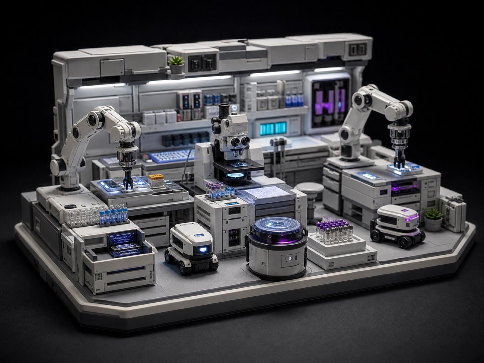 Science Hub printable robotic arms, microscopes, mini robots and modular laboratory